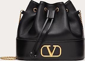 Valentino Garavani MINI BUCKET BAG IN NAPPA WITH VLOGO SIGNATURE CHAIN Woman BLACK UNI