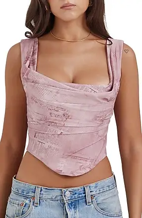 Women's Pink Corset Tops gifts - up to −75%