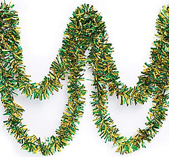 Anderson's Iridescent Shimmer/Glitter Sparkle Garland, Silver - 4 inches  Wide x 25 feet Long, Parade Float Decorations for Trailer Or Golf Cart