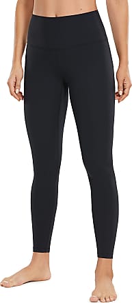 Warm Matte Brushed Workout Tights High Waisted Athletic Pants CRZ YOGA Women's Light-Fleece Yoga Leggings 25''/ 28'' 