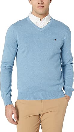 Tommy Hilfiger V-Neck Sweater light grey cable stitch casual look Fashion Sweaters V-Neck Sweaters 