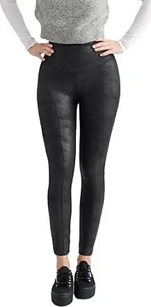 Fashion (Black)Women Metallic Faux Leather Shiny Leggings Ladies