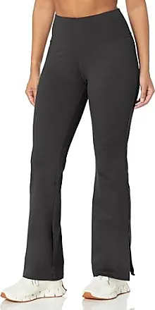 Danskin Women's Yoga Pants with Side Slits Yoga Pants, Black salt