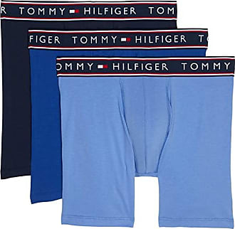 Mens Underwear Tommy Hilfiger Underwear Blue for Men Tommy Hilfiger Synthetic 3-pack Logo Trunks in Atlantic 