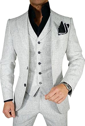 Kelaixiang One Button 2-Piece Dress Suit Single-Breasted Slim Fit Blazer Jacket for Wedding
