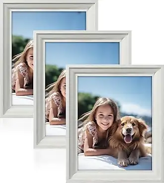 SONGMICS Picture Frames Set of 10 Frames with Glass Front - Two 8x10 in, Four 5X