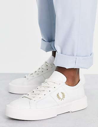 Kiton Leer Sneakers Met Contrasterend Stiksel in het Wit voor heren Heren Schoenen voor voor Sneakers voor Lage sneakers 
