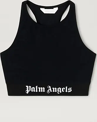 PALM ANGELS Printed stretch-jersey bra top