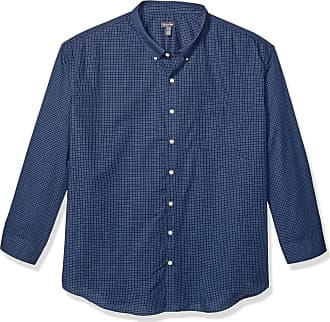 Size 16-16.5 Details about   Men's Van Heusen  Long Sleeve Button Down Plaid Shirt Blue/White