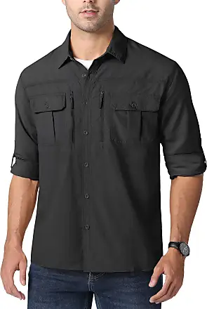 Hiking Fishing Military Tactical Shirt Men Breathable Blouse Long Sleeve  Cargo Working Man Outdoor UV Shirts Black 3XL : : Clothing, Shoes  & Accessories