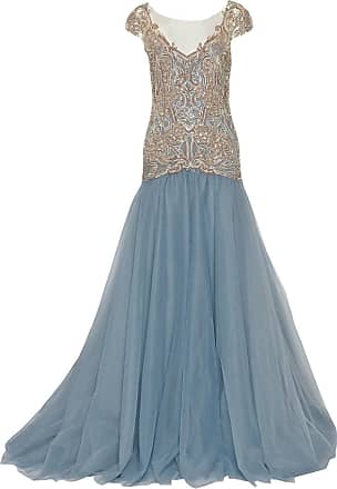 Sheng Xi Womens V Neck Embroidery Pinup Ball Gown Party Dress