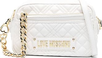 Buy Love Moschino Women White Quilted LM Crossbody Bag Online - 805768