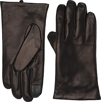 Mens Accessories Gloves Dents Plain Silk Lined Leather Gloves in Black for Men 