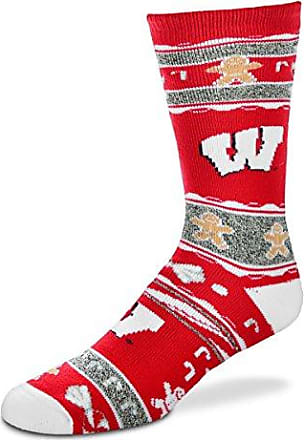For Bare Feet NCAA RMC Pro Stripe Fuzzy Sleep Soft Sock Size-Medium 