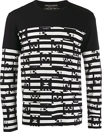 Black Comme Des Garçons Long Sleeve T-Shirts for Men | Stylight
