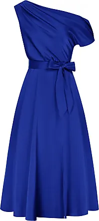 GRACE KARIN One Shoulder Ruffle Wedding Dress 2023 Summer Cocktail Dresses  for Women Evening Party with Belt Royal Blue M : : Clothing, Shoes  & Accessories