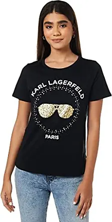 Lucky Brand Women's Rolling Stones Sequins Boyfriend Tee Pirate Black at   Women's Clothing store