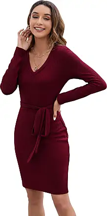 KOJOOIN Women Plus Size Bodycon Elegant Midi Dress Peplum Business Work  Office Sheath Pencil Cocktail Party Dress with Belt : : Clothing