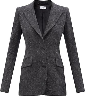Womens Clothing Jackets Blazers sport coats and suit jackets Lattelier Synthetic Mottled Single-breasted Blazer in Grey 