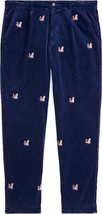 Pantaloni velluto con pieghe Relaxed-Fit Ralph Lauren Uomo Abbigliamento Pantaloni e jeans Pantaloni Pantaloni in velluto 