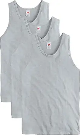 Hanes Tank Top 100% Cotton Sleeveless T-Shirt Tee Essentials Men's  Midweight 