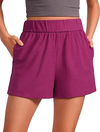 CRZ YOGA Butterluxe Booty Shorts for Women Full Coverage - High