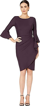 Alex Evenings Short Slimming Dress with Bell Sleeves