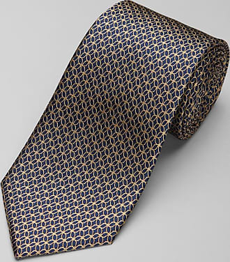 Jos. A. Bank Mens Traveler Collection Mini Circle Tie, Gold, One Size