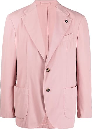Rose pink double breasted French safari leisure suit with patch pocket,  peak lapel, double vents, flat front pant with side buckles. Perfect for  summer formal events. Available big and tall and size
