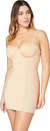 Iris & Lilly Womens Padded Wired Shapewear Slip, Beige, 38DD