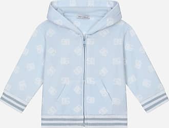 Quilted Jacquard Jacket With Dg Monogram Design In Blue