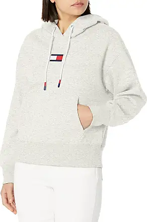 Tommy Hilfiger Women's Logo Sweatshirt, Stone Grey Heather, X