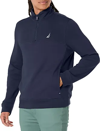 Buy Nautica Men's Classic Fit Quarter-Zip Fleece Pullover, Charcoal  Heather, 3X-Large at