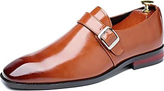 Homme Chaussures Chaussures à enfiler Chaussures à boucles Mocassins en cuir a double boucle Cuir Santoni pour homme en coloris Marron 