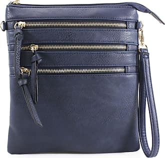 Craze London Handbags Womens Medium Trendy Messenger Cross Body Shoulder Bag With Long Strap
