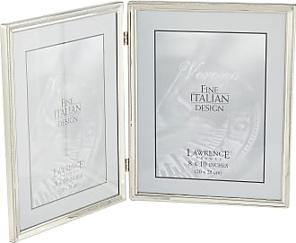 Lawrence Frames Polished Silver Plate 4x6 Hinged Triple Picture Frame Bead Border Design