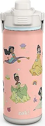 Disney Princess 19.5oz Stainless Steel Water Bottle Pink/Purple - Zak Designs