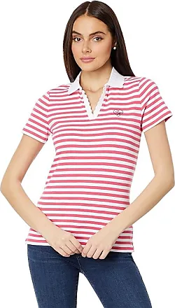 Tommy Hilfiger Soft Stripe Womens Polo Style Sweatshirt - Womens