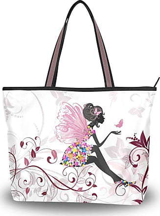 JSTEL Women Tote Top Handle Flower Tree Shoulder Bags Ladies Fashion Handbag