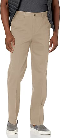Savane mens Flat Front Stretch Ultimate Performance Chino Casual Pants, Ultimate Mid Khaki, 34W x 32L US
