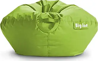 Big Joe Milano Bean Bag Chair, Denim Cobalt Lenox, 2.5ft & Bean Refill 2Pk  Polystyrene Beans for Bean Bags or Crafts, 100 Liters per Bag