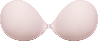 Wingslove Adhesive Bra Reusable Strapless Self Silicone Push-up Invisible Sticky Bras for Backless Dress (F,Light Pink)