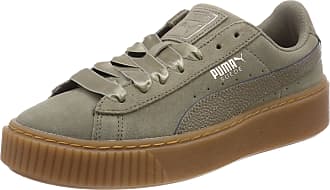 puma womens suede platform bubble trainers bungee cord