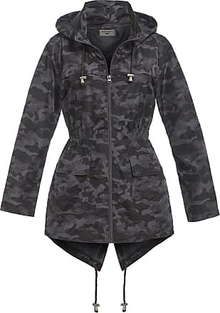 Sizes 8 to 16 SS7 Womens Leopard Raincoat Black Khaki
