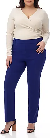 Rekucci Curvy Woman Ease into Comfort Plus Size Straight Pant w/Tummy  Control (14W, Mocha) at  Women's Clothing store