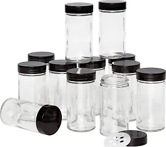 Kamenstein Empty Jars With Silver Cap, 3-Ounce