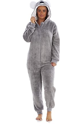 Ladies Womens Cosy Fleece Onesies and Matching Gowns Animal Character Novelty Size UK 8 10 12 14 16 18 20 22 Warm UK 20/22 Sloth Onesie, X-Large 