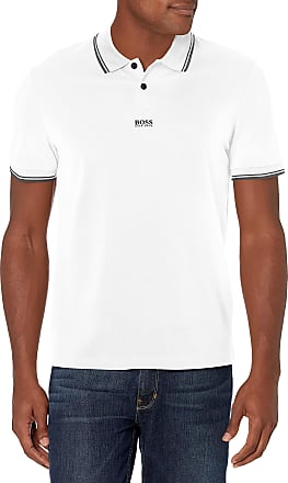 HUGO BOSS White BOSS Men's Paule White Polo Shirt XX-Large 100% Cotton