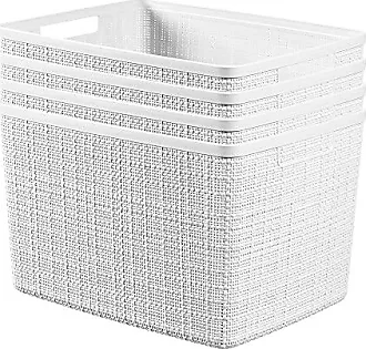 SONGMICS 17.2 Gallon (65L) Wicker Laundry Hamper with Lid Laundry Basket  with Handles Wicker Basket Foldable Removable Liner Bag White 