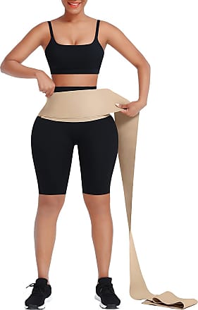 FeelinGirl Waist Trainer for Women Snatch Bandage Tummy Sweat Wrap Plus Size Workout Waist Trimmer for Gym Sport 